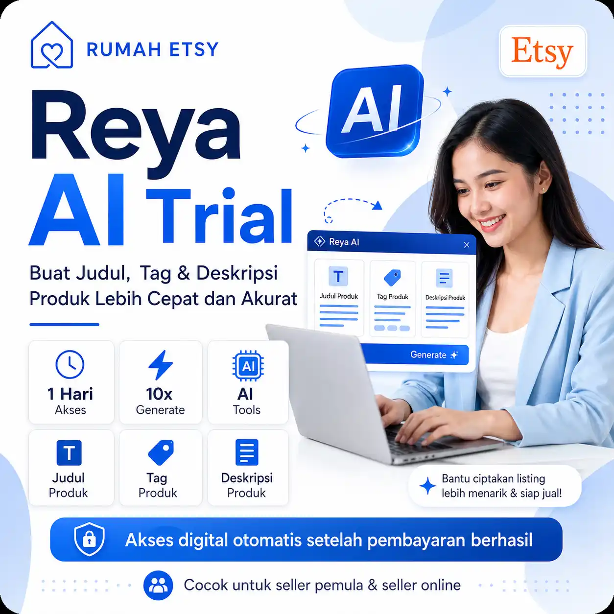 Tools Seller Etsy Buat Judul, Tag & Deskripsi Produk Instant